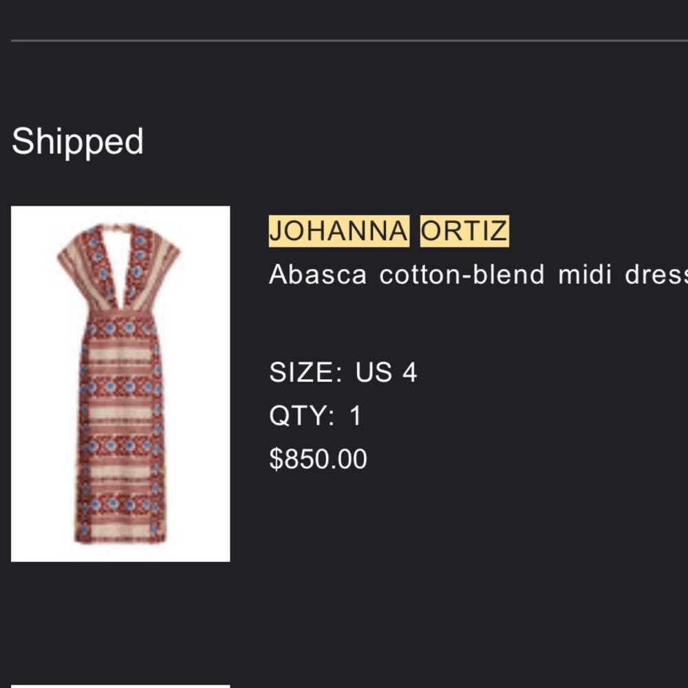 Johanna Ortiz Multicolor Patterned Dress - Picture 5 of 5